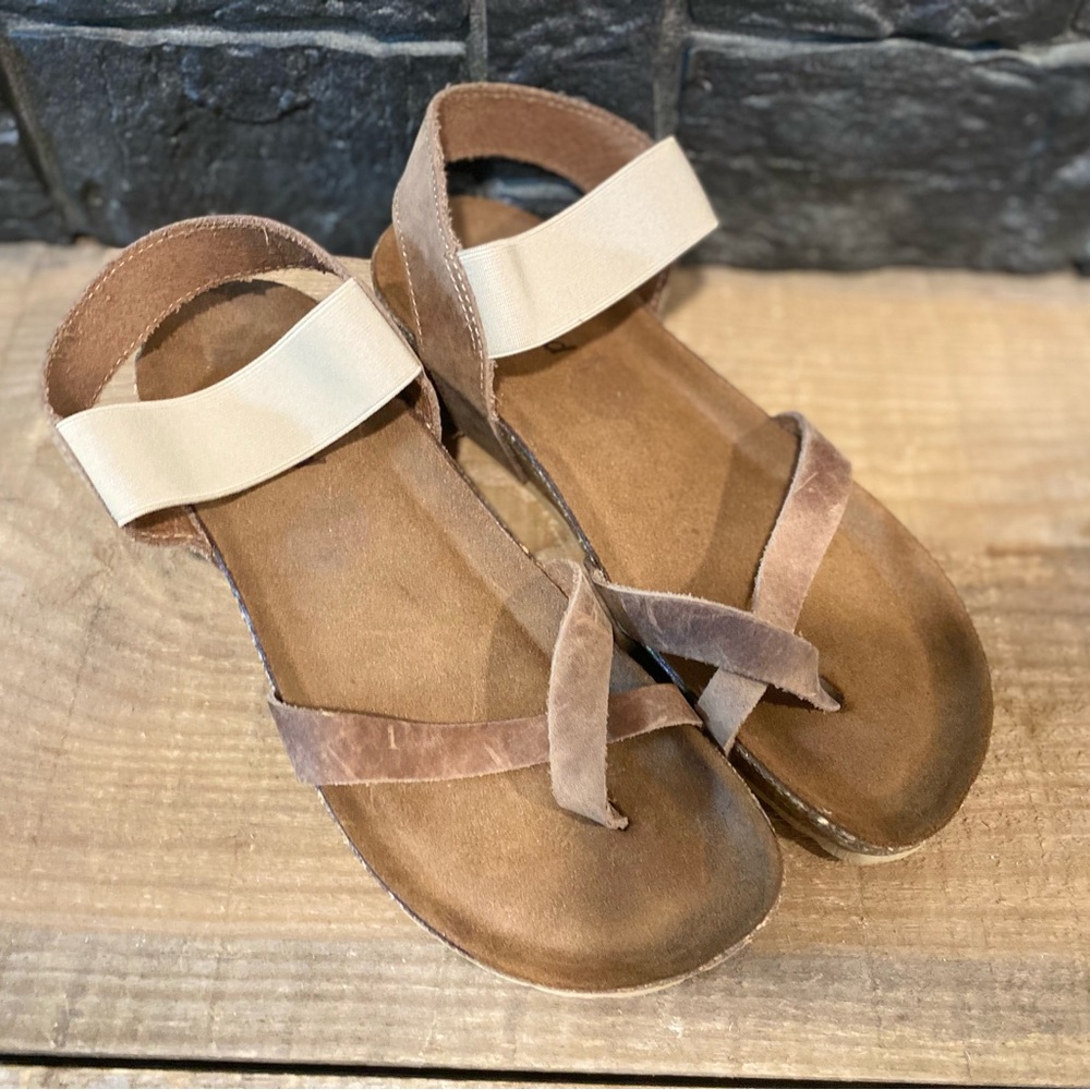 Women’s Bio-Gold Leather Sandals ☀️